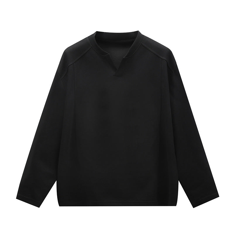 Unisex Oversize Round Neck Sweatshirt with Raglan Seams and Fine Texture Hudson & Parker