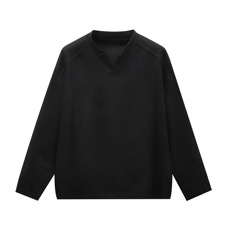 Unisex Oversize Round Neck Sweatshirt with Raglan Seams and Fine Texture Hudson & Parker