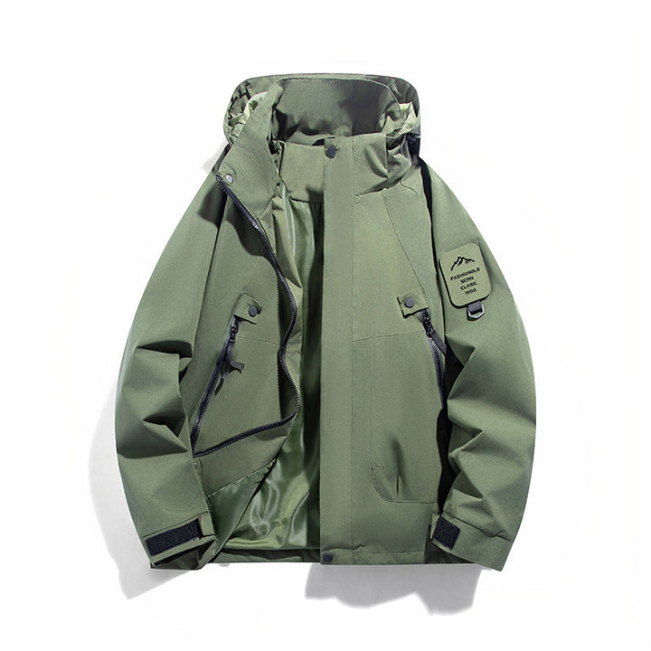Men's wind and waterproof functional parka with zippered pockets and adjustable hood Hudson & Parker