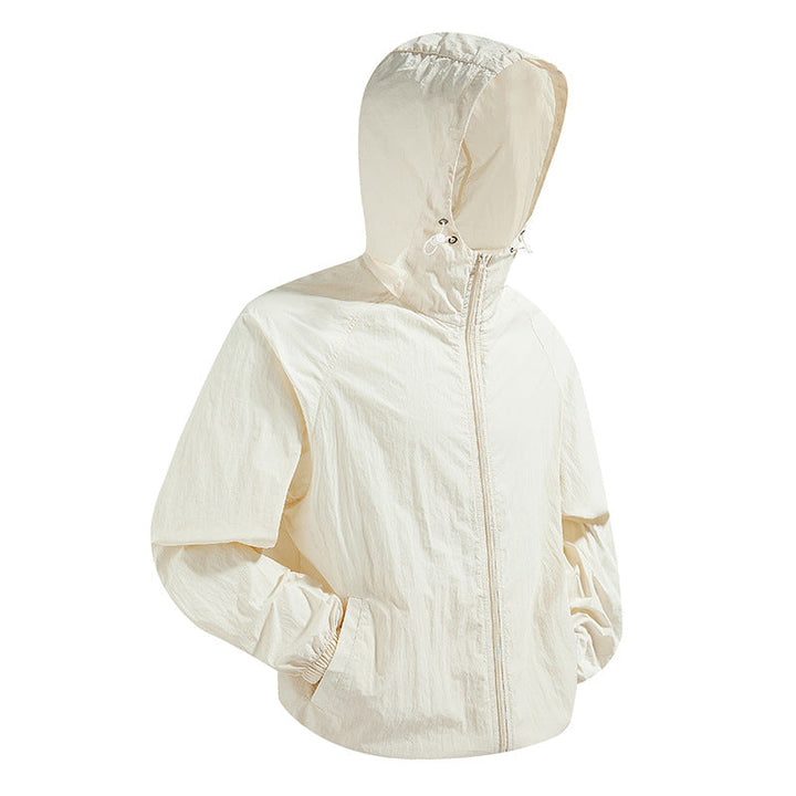 Unisex Lightweight packable hooded windbreaker with water-repellent ripstop shell and adjustable hood Hudson & Parker