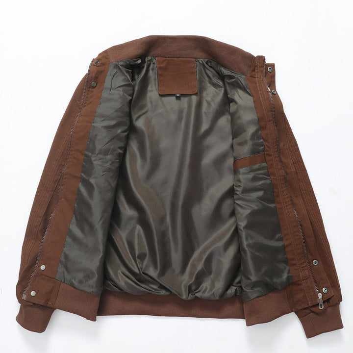 Men's Utility Field Jacket with Stand-Up Collar and Multiple Pockets Hudson & Parker