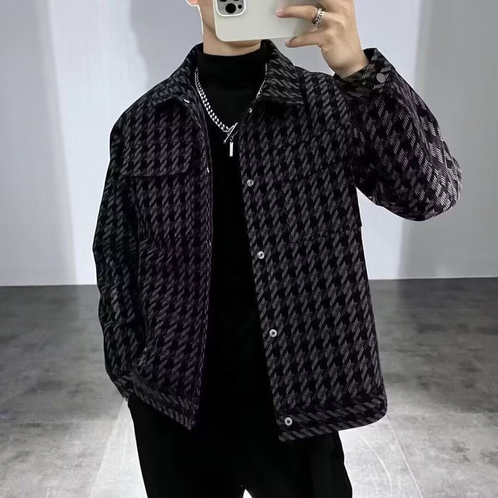 Men's Fashion Houndstooth Jacket Hudson & Parker