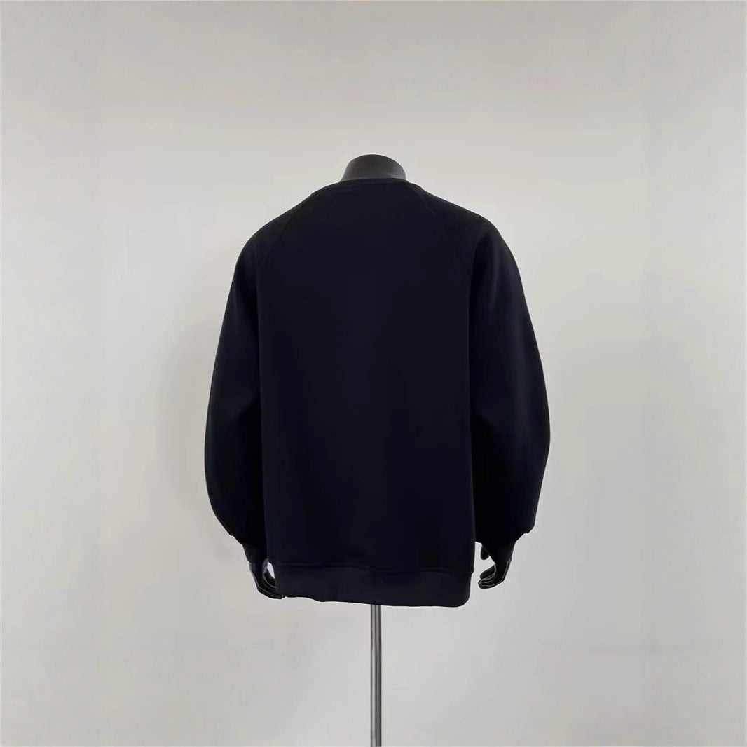 Men's Stylish Sweatshirt with Shoulder Patch Design Hudson & Parker