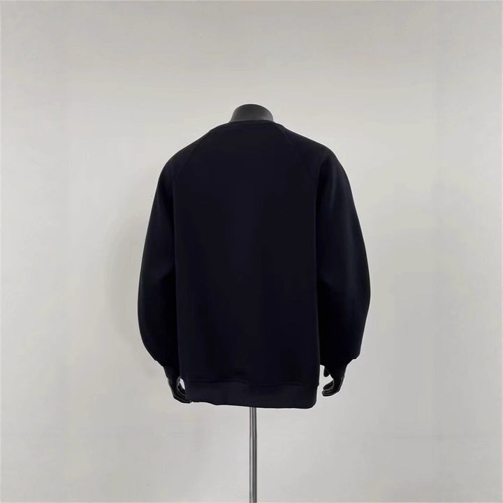 Men's Stylish Sweatshirt with Shoulder Patch Design Hudson & Parker
