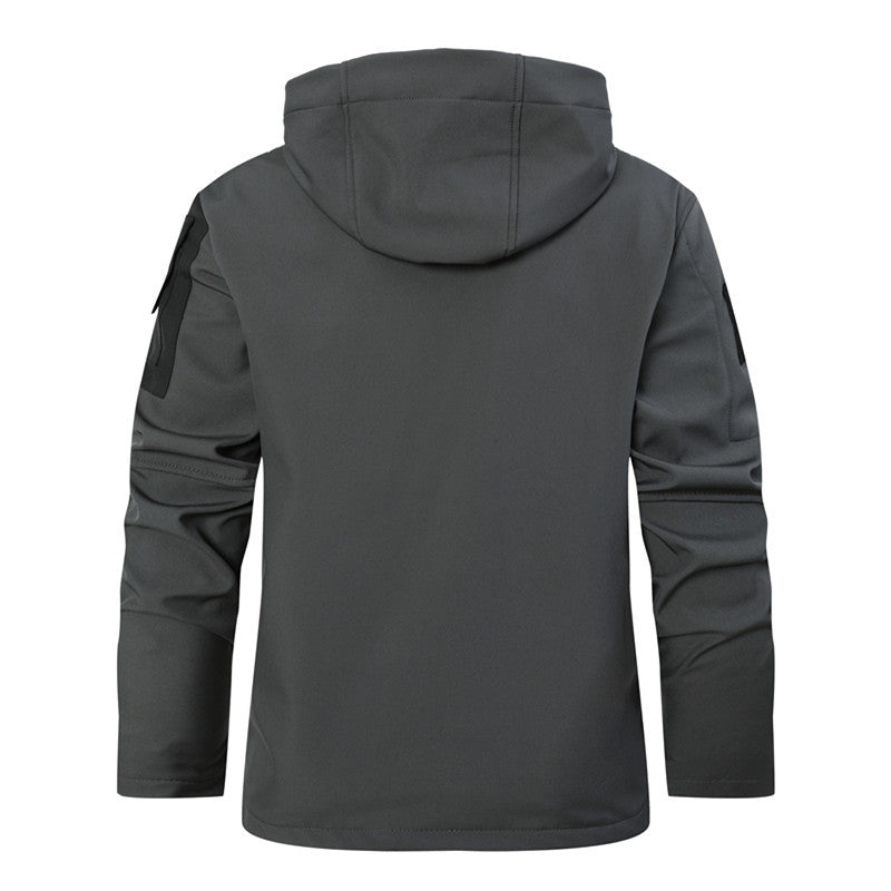 Men's functional softshell jacket with fleece inner lining and hood Hudson & Parker