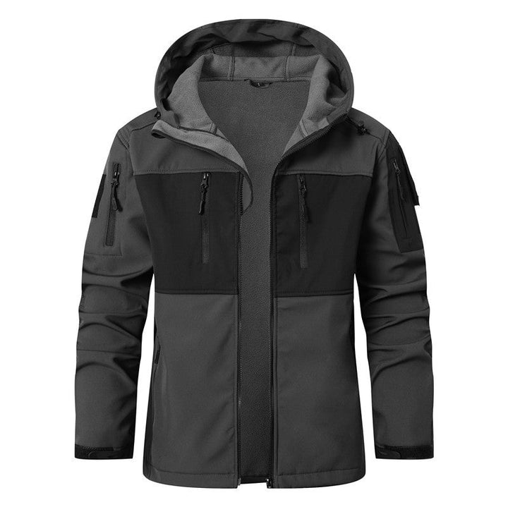 Men's functional softshell jacket with fleece inner lining and hood Hudson & Parker