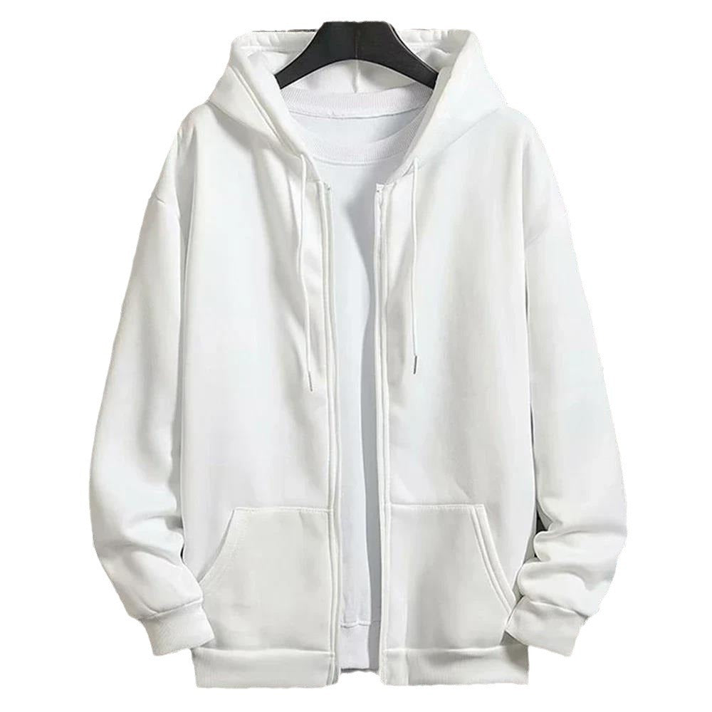 Unisex Zip-Hoodie with concealed zipper, minimalist silhouette and brushed inner lining Hudson & Parker