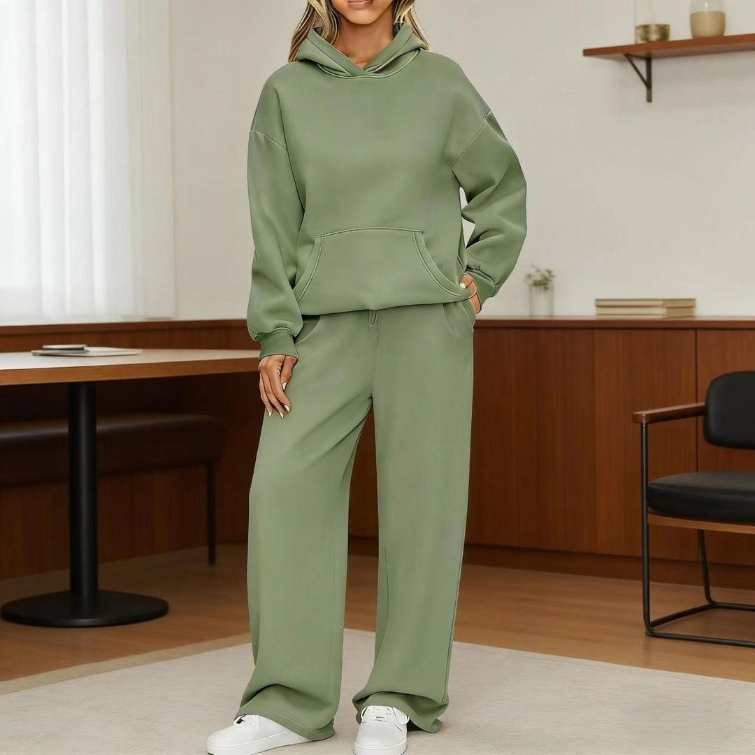 Women's cozy oversized hoodie and wide jogger pants set Hudson & Parker