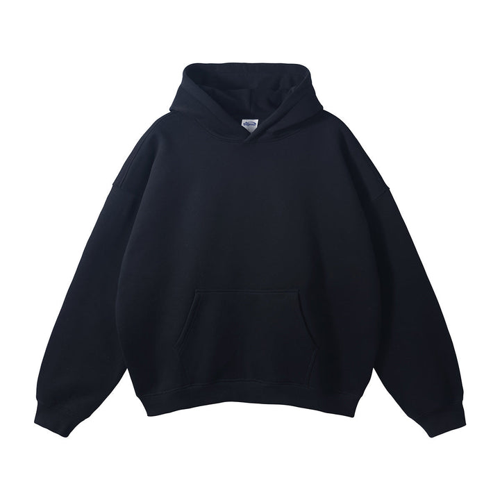 Unisex wide-cut hoodie with dropped shoulders, kangaroo pocket, and ribbed cuffs Hudson & Parker