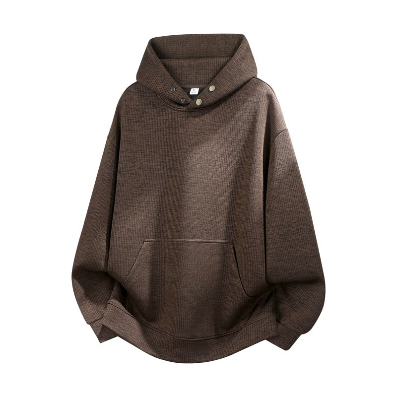 Unisex Oversize Hoodie with High Collar Trim & Kangaroo Pocket Hudson & Parker