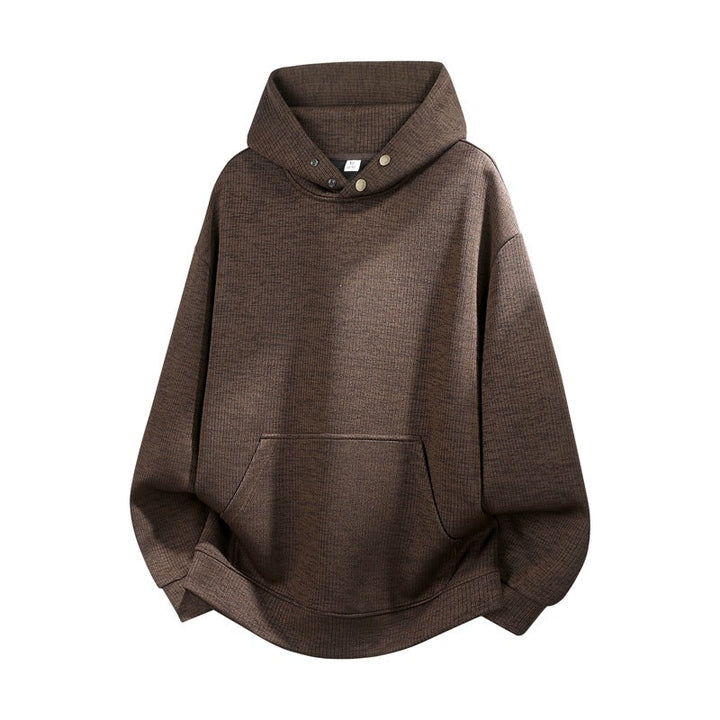 Unisex Oversize Hoodie with High Collar Trim & Kangaroo Pocket Hudson & Parker
