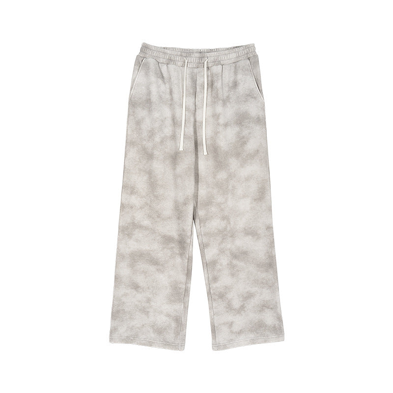 Men's loose-fitting sweatpants with cloud pattern and elastic waistband Hudson & Parker