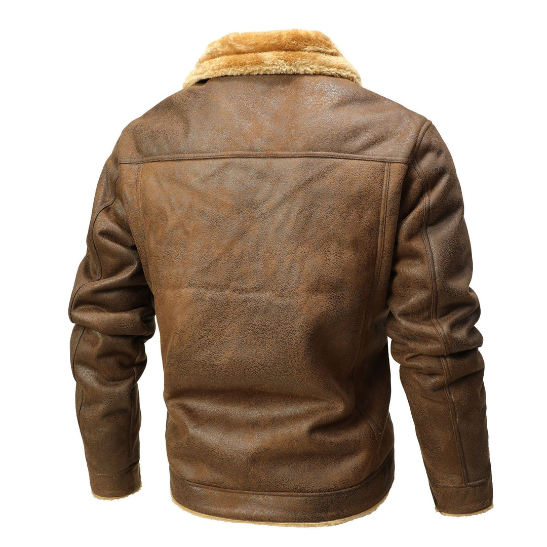 Men's suede imitation trucker jacket with Sherpa lining Hudson & Parker