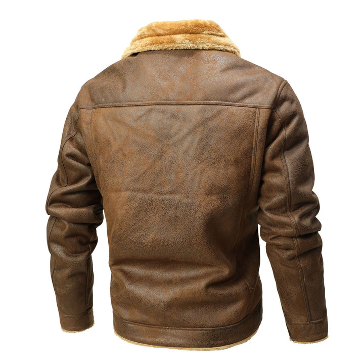 Men's suede imitation trucker jacket with Sherpa lining Hudson & Parker
