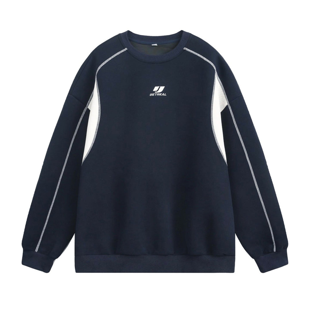 Unisex Oversize Sweatshirt with contrast inserts and flat seam details Hudson & Parker