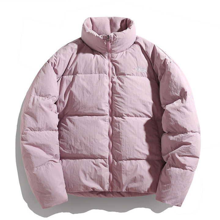 Unisex Short padded quilted jacket with high stand-up collar Hudson & Parker