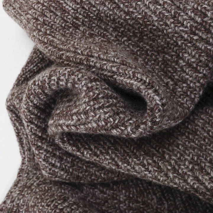 Women's chunky knit hoodie with full zipper and raglan sleeves Hudson & Parker