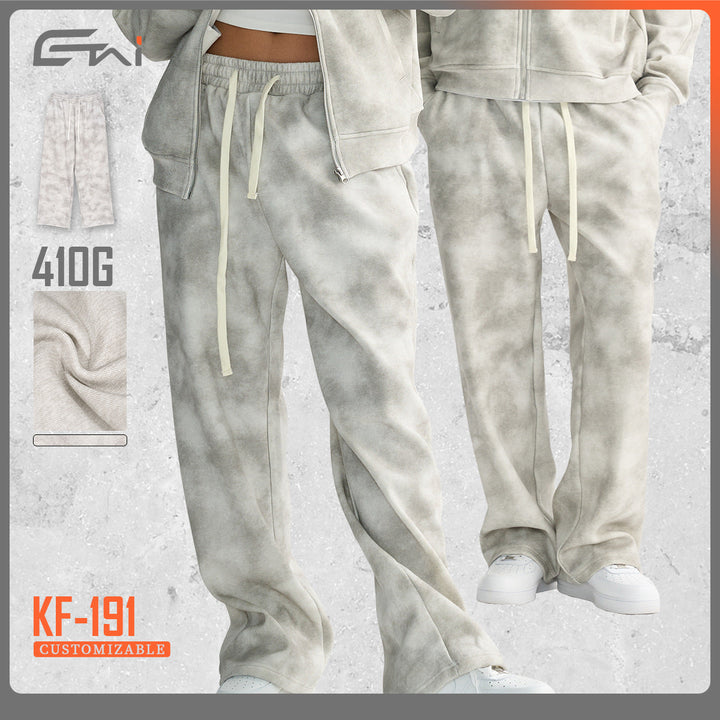 Men's Loose-Fit Sweatpants with Cloud Pattern and Elastic Waistband Hudson & Parker