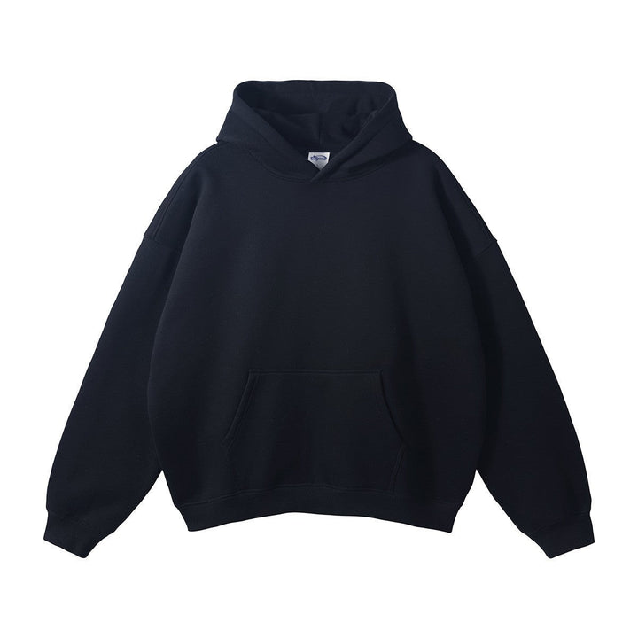 Unisex wide-cut hoodie with dropped shoulders, kangaroo pocket, and ribbed cuffs Hudson & Parker