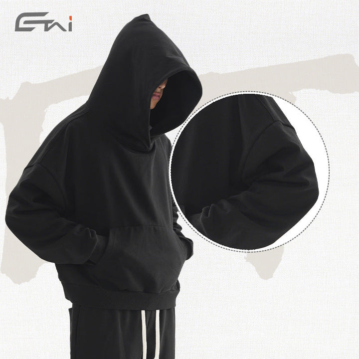 Women's Cropped Hoodie and Flared Sweatpants Lounge Set made of French Terry Hudson & Parker
