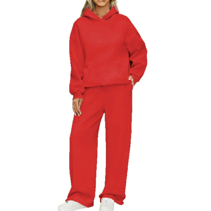 Women's cozy oversized hoodie and wide jogger pants set Hudson & Parker