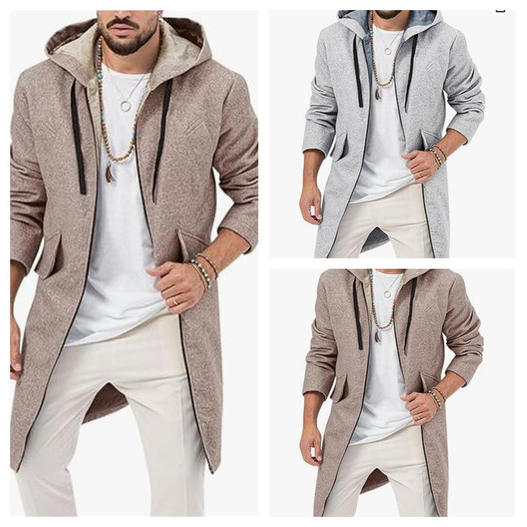 Men's Stylish Long Jacket with Hood Hudson & Parker