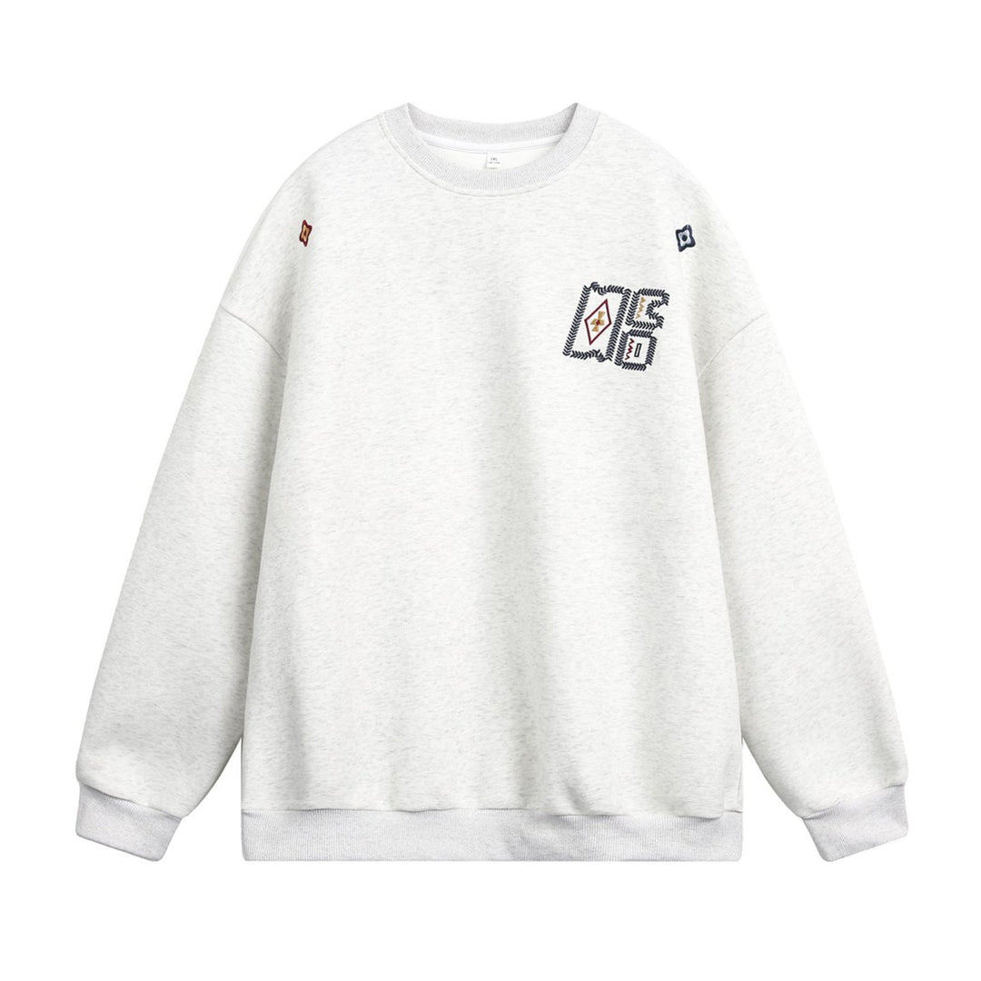 Unisex Oversized Sweatshirt with embroidered emblem and drop shoulder Hudson & Parker