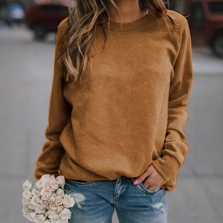 Women's Casual Oversized Sweatshirt with Crew Neck and Raglan Sleeves Hudson & Parker