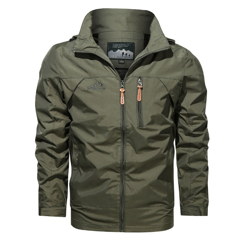 Men's lightweight outdoor jacket windbreaker with water-repellent coating and breathable mesh lining Hudson & Parker