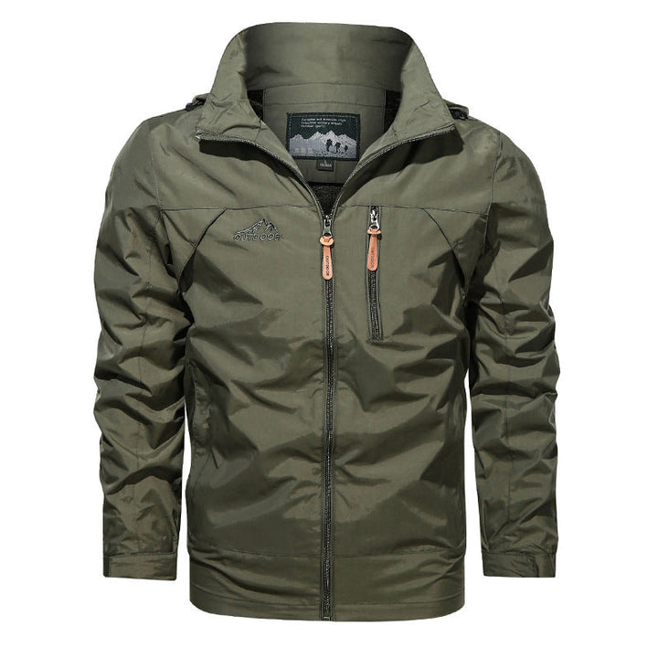 Men's lightweight outdoor jacket windbreaker with water-repellent coating and breathable mesh lining Hudson & Parker