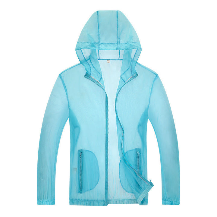 Men's ultralight rain jacket with adjustable hood area and reflective elements Hudson & Parker