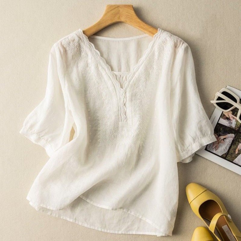 Luciana -Linen Blouse