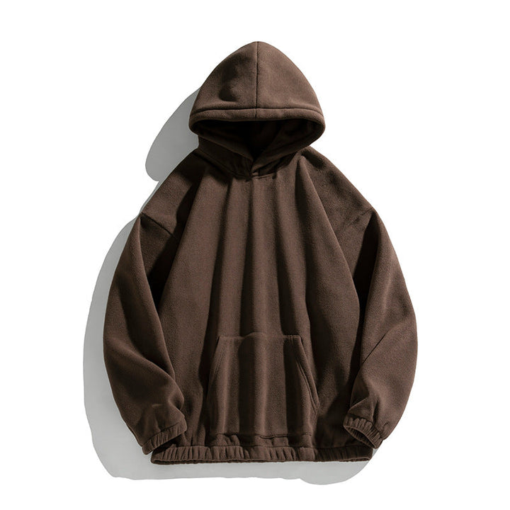 Unisex Oversize Fleece Hoodie with elastic hem and applied kangaroo pocket Hudson & Parker