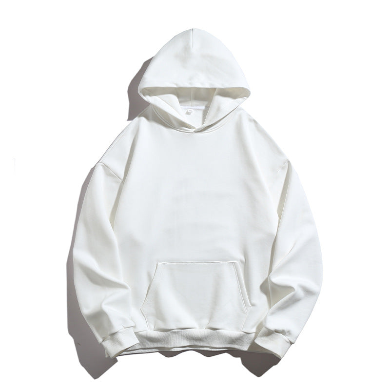 Unisex Boxy Hoodie with minimalist seam design, kangaroo pocket and extended back Hudson & Parker