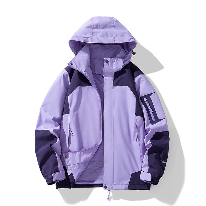 Men's Technical Outdoor Softshell Jacket with Hood, Arm Pocket and Mesh Lining Hudson & Parker