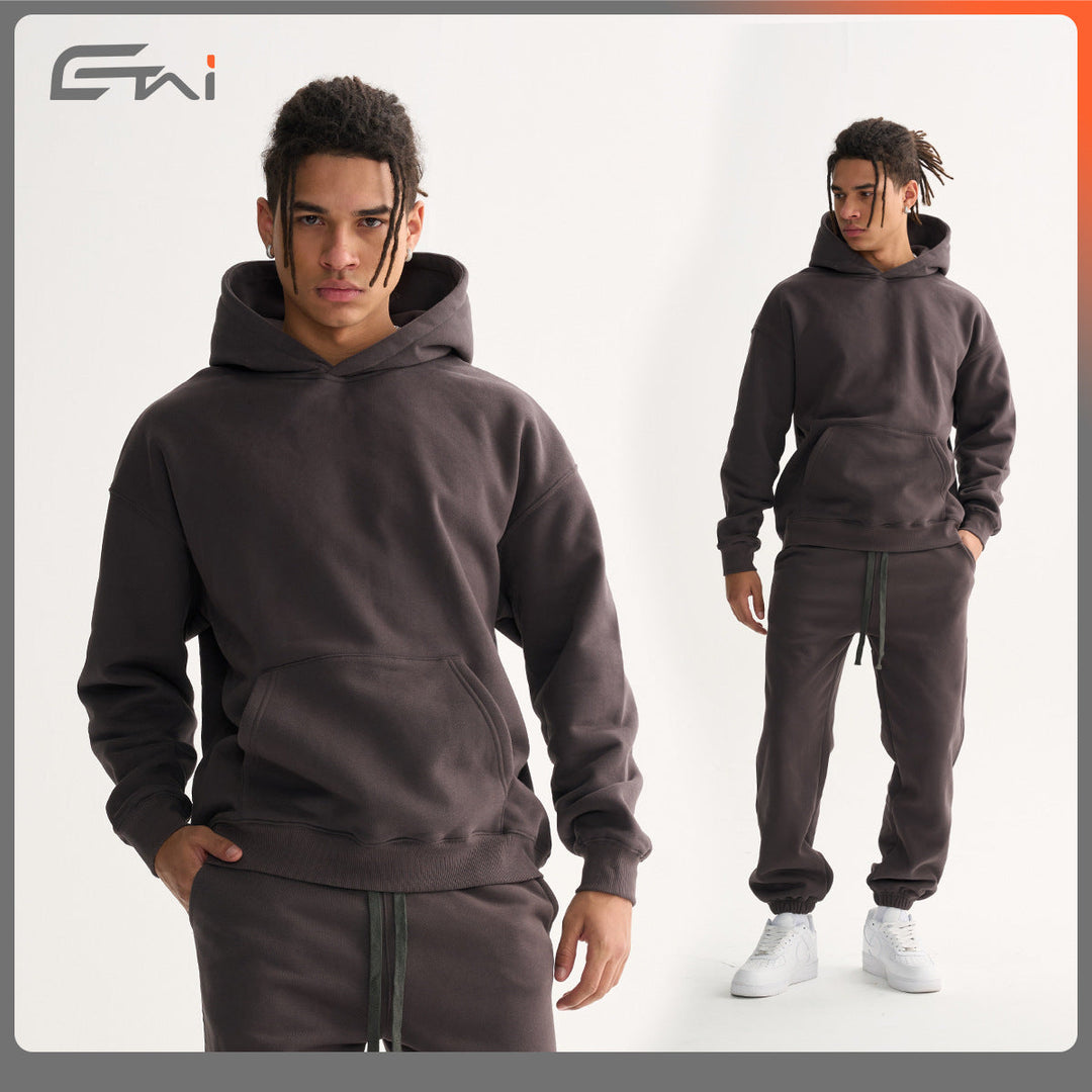 Unisex Oversize Hoodie with Drop Shoulder and Kangaroo Pocket Hudson & Parker