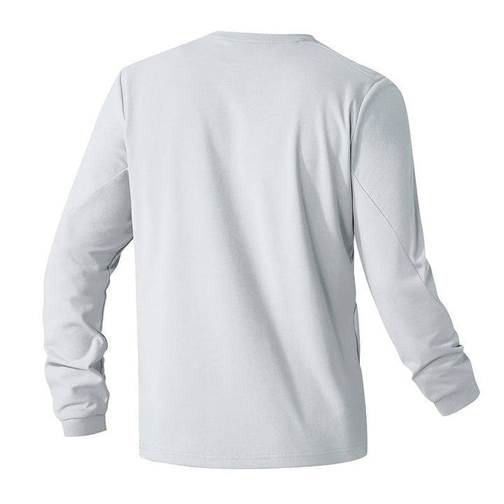 Unisex Oversize Long Sleeve Sweatshirt with Chest Zipper Pocket and Crew Neck Hudson & Parker