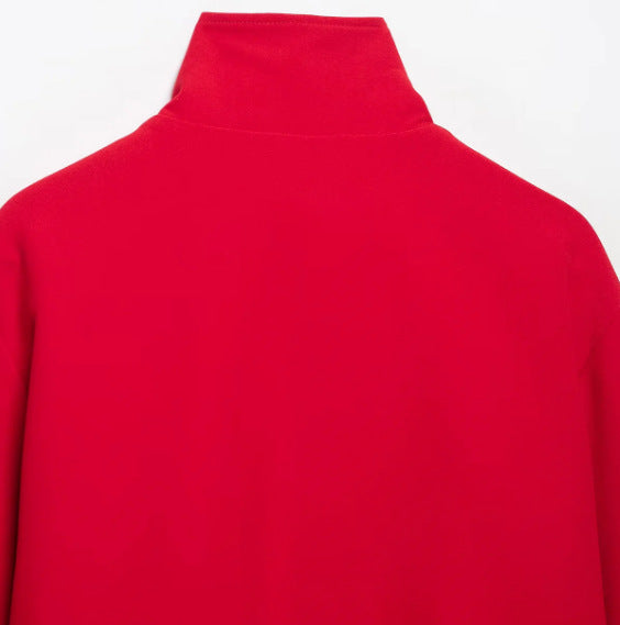 Women’s short-cut boxy blouson with high stand-up collar and dropped shoulders Hudson & Parker