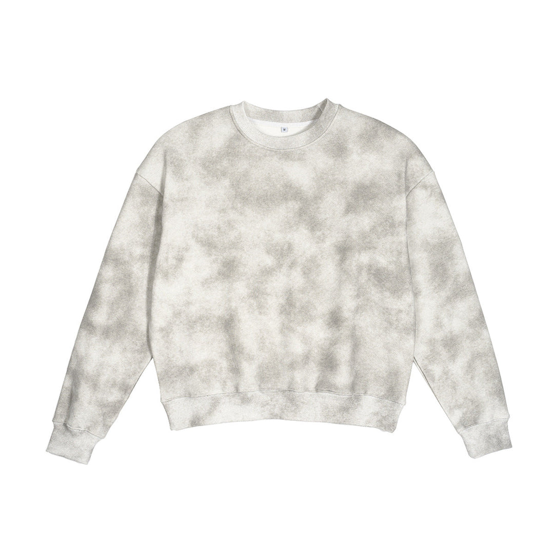 Unisex Oversize Sweatshirt with washed fog look and round neck Hudson & Parker