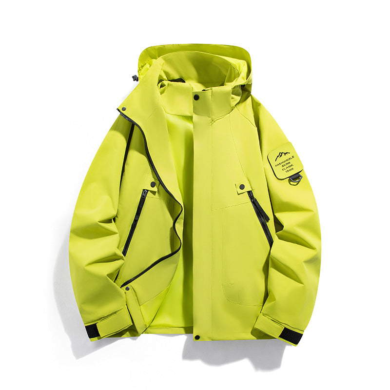 Men's wind and waterproof functional parka with zippered pockets and adjustable hood Hudson & Parker