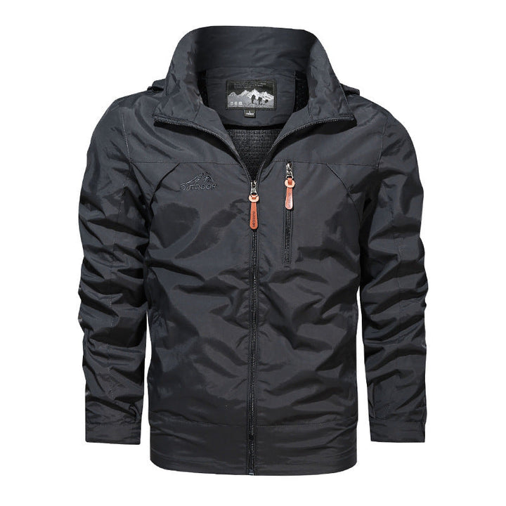 Men's lightweight outdoor jacket windbreaker with water-repellent coating and breathable mesh lining Hudson & Parker