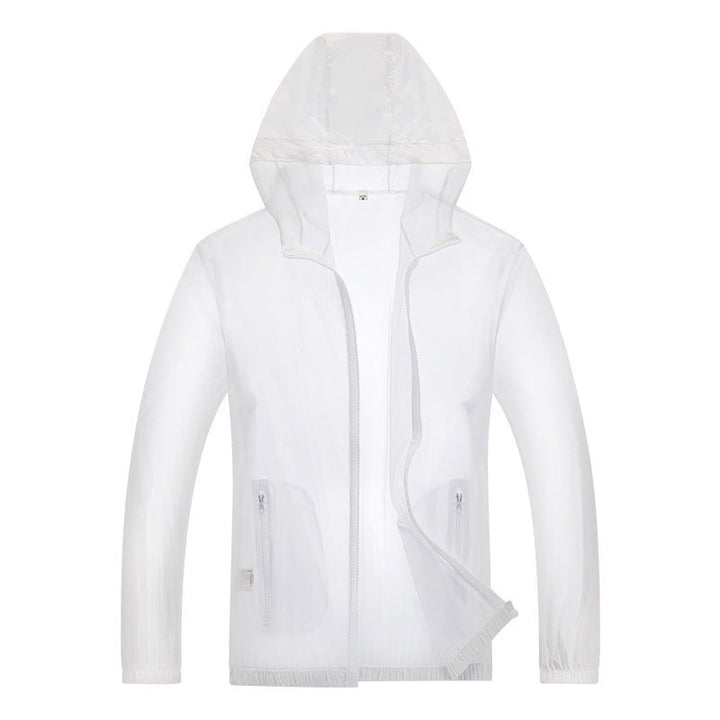 Men's ultralight rain jacket with adjustable hood area and reflective elements Hudson & Parker