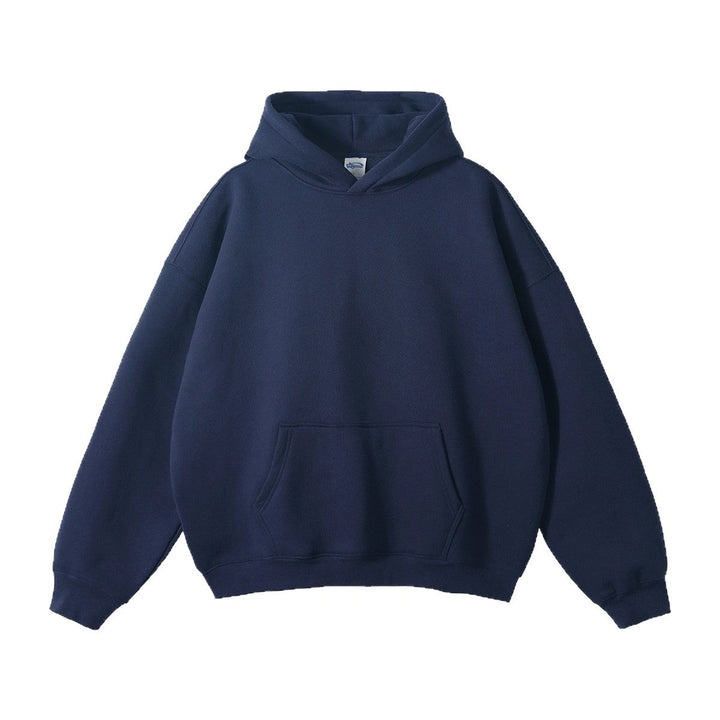 Unisex wide-cut hoodie with dropped shoulders, kangaroo pocket, and ribbed cuffs Hudson & Parker