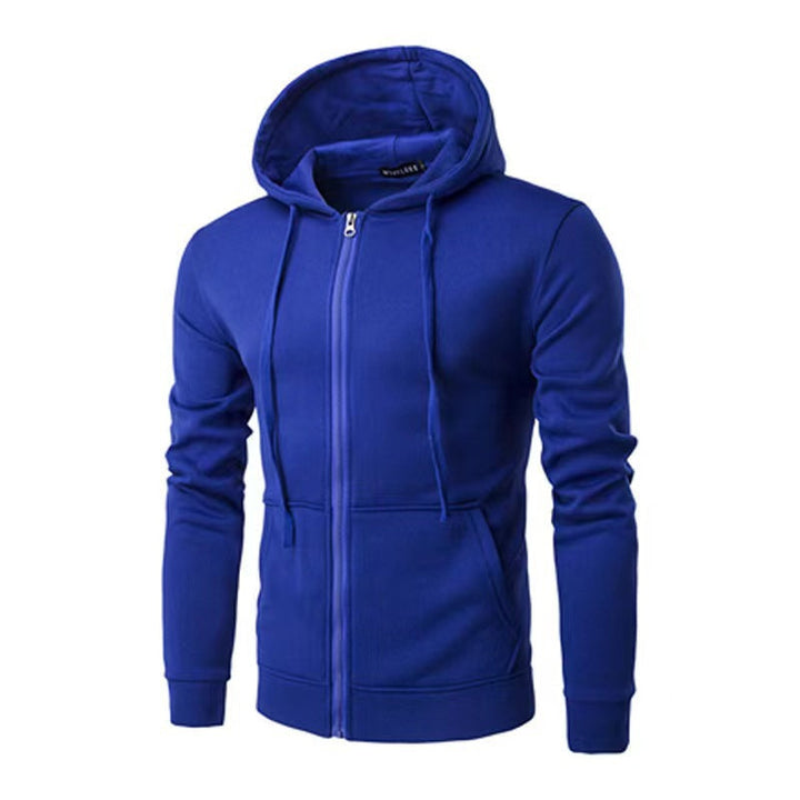 Men's slim-fit zip hoodie jacket with soft fleece lining and kangaroo pockets Hudson & Parker