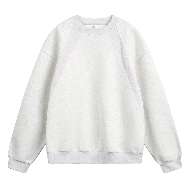 Unisex Oversize Round Neck Sweatshirt made of blend with raglan sleeves and diagonal rib detail Hudson & Parker