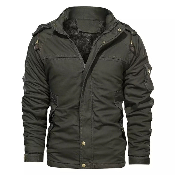 Men's military-inspired thermal parka with teddy lining and arm pocket Hudson & Parker