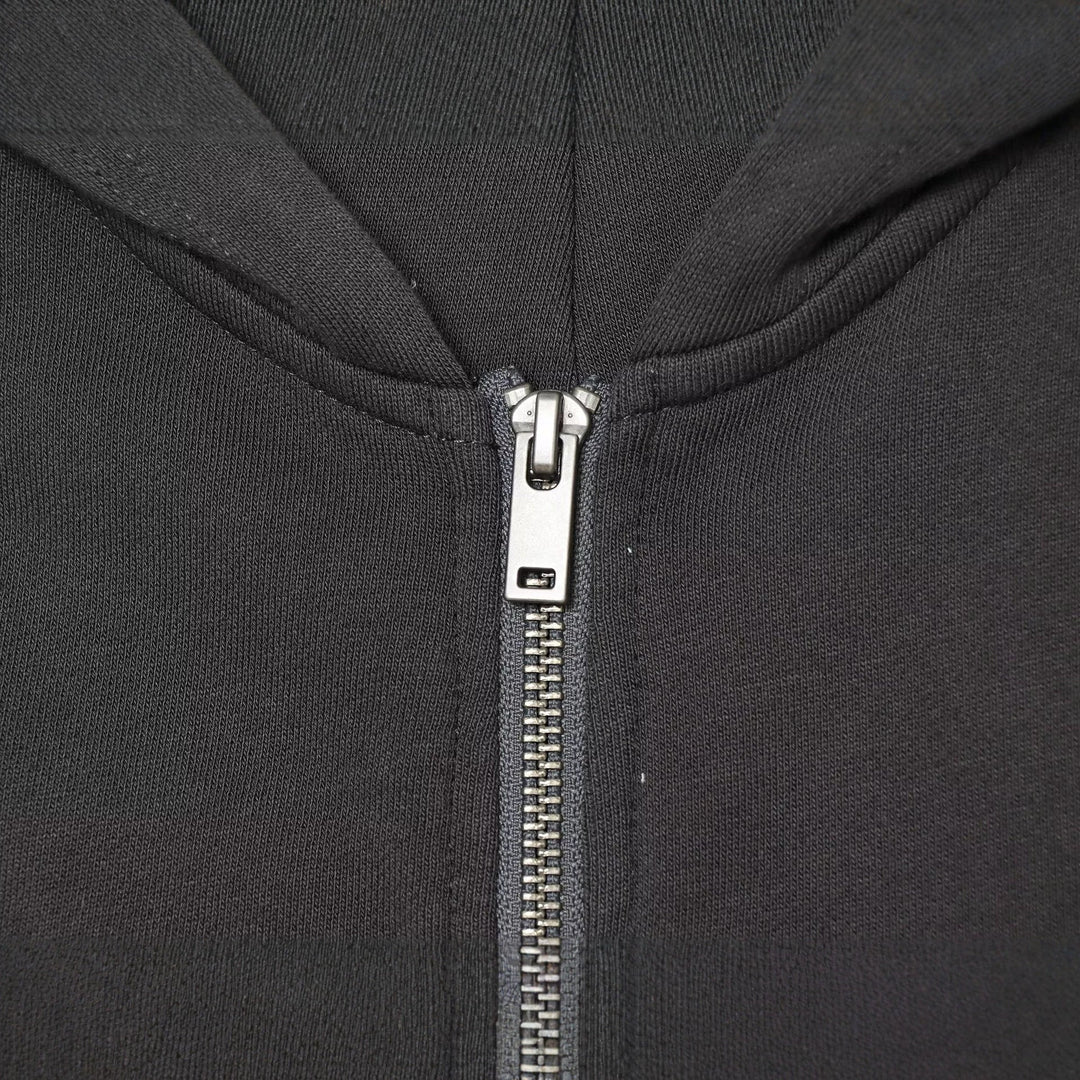Women's Sleeveless Hooded Vest with Zipper and Military Decorative Buttons Hudson & Parker
