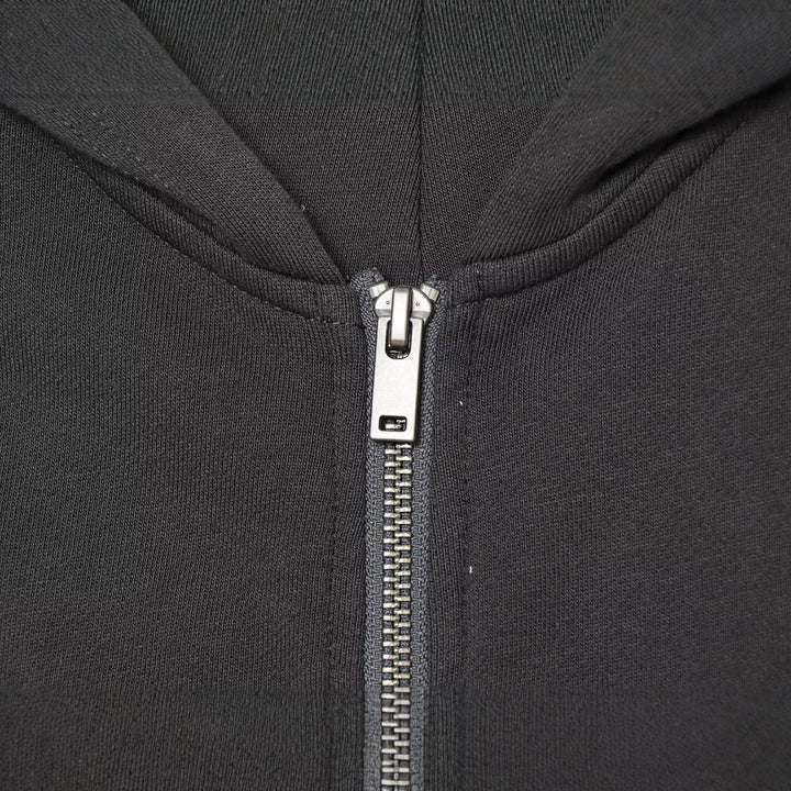Women's Sleeveless Hooded Vest with Zipper and Military Decorative Buttons Hudson & Parker
