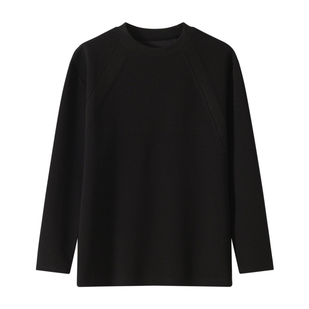 Unisex Oversize Long Sleeve Sweatshirt with Raglan Seams and Ribbed Round Neck Hudson & Parker