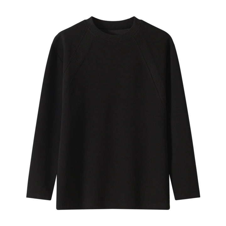Unisex Oversize Long Sleeve Sweatshirt with Raglan Seams and Ribbed Round Neck Hudson & Parker